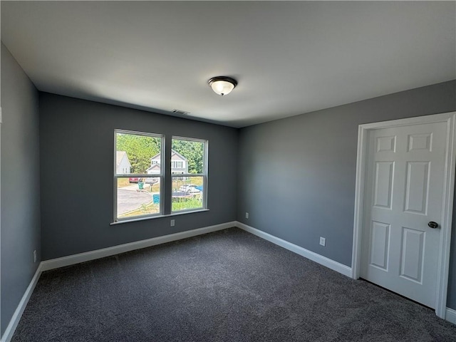 view of carpeted empty room