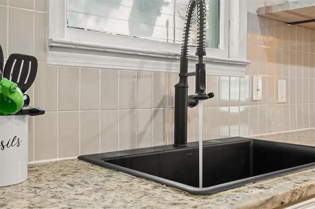 1649 Beecher St SW, Atlanta, GA 30310 - kitchen view of a sink and decorative backsplash