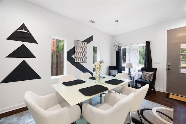 1463 Macklone St NE, Atlanta, GA 30307 - dining space with wood finished floors and baseboards