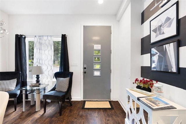 1463 Macklone St NE, Atlanta, GA 30307 - foyer with wood finished floors and recessed lighting