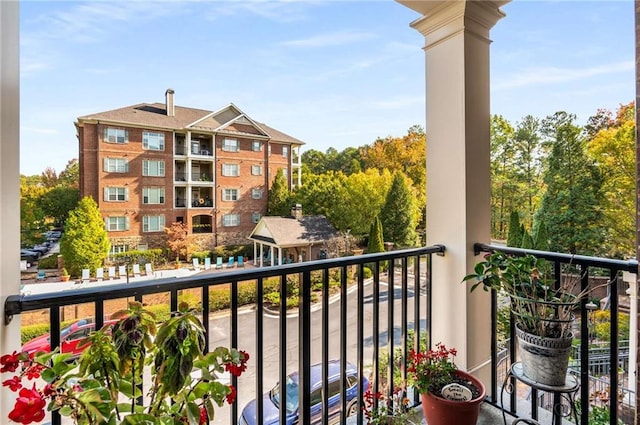 view of balcony