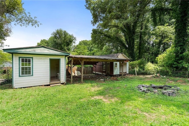 1550 Bells Ferry Rd, Marietta, GA 30066 - view of yard with an attached carport