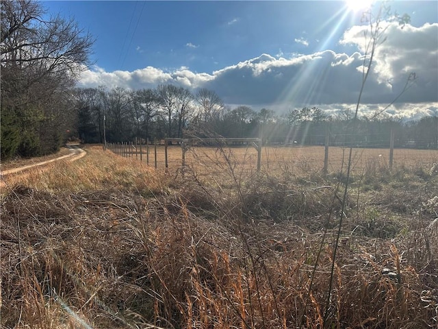 view of landscape with a rural view