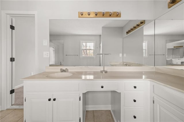 5659 Brookstone Dr NW, Acworth, GA 30101 - full bathroom featuring tile patterned flooring and vanity