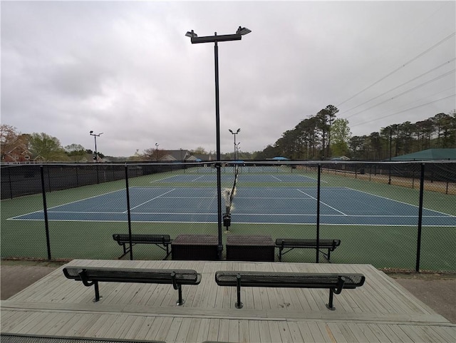 5659 Brookstone Dr NW, Acworth, GA 30101 - view of tennis court with fence