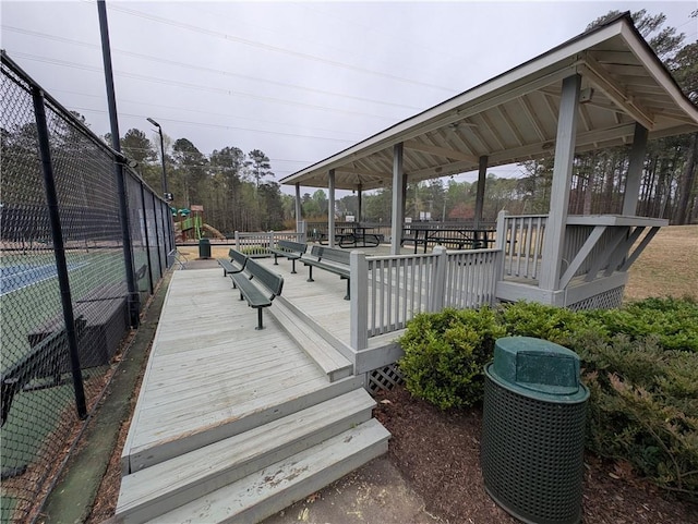 5659 Brookstone Dr NW, Acworth, GA 30101 - wooden deck with fence