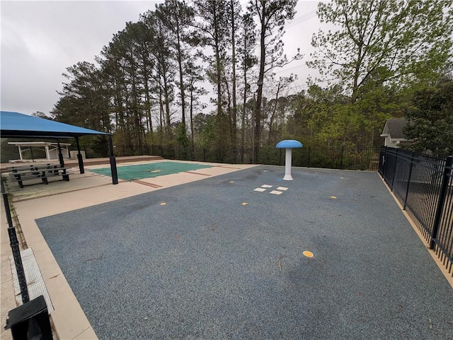 5659 Brookstone Dr NW, Acworth, GA 30101 - surrounding community with fence, a gazebo, a swimming pool, and a patio