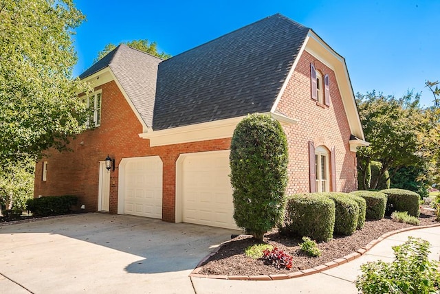 view of home's exterior featuring a garage