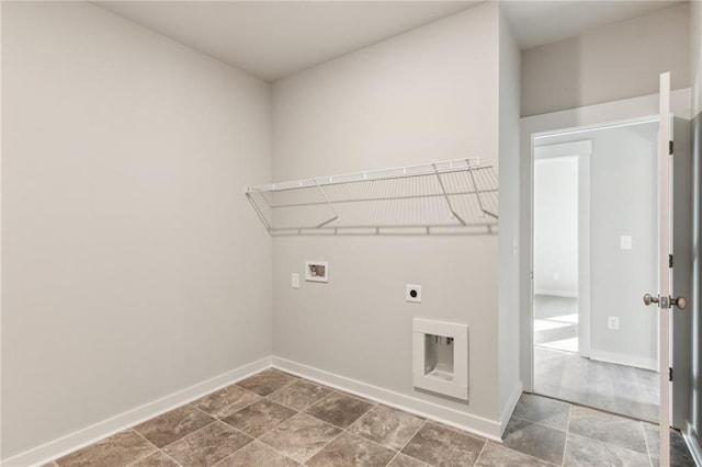 4045 Links Blvd, Jefferson, GA 30549 - laundry room with electric dryer hookup, washer hookup, and baseboards