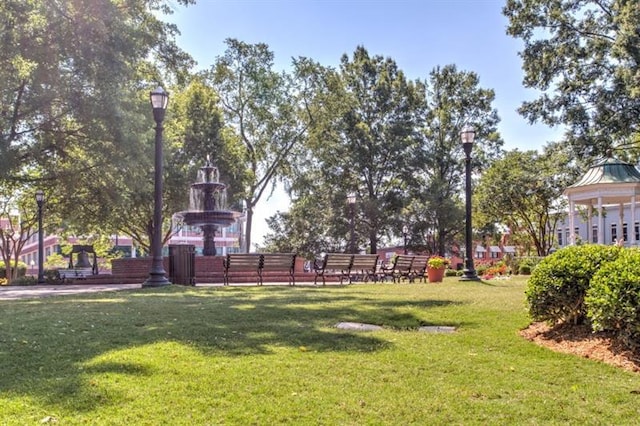 surrounding community featuring a lawn