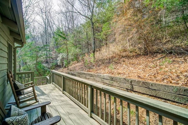 242 Buckskull Hollow Dr, Jasper, GA 30143 - deck with a view of trees