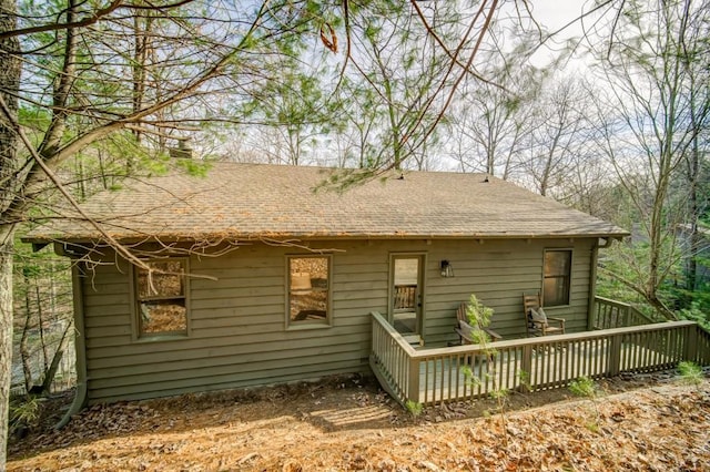 242 Buckskull Hollow Dr, Jasper, GA 30143 - back of house with a deck and a shingled roof