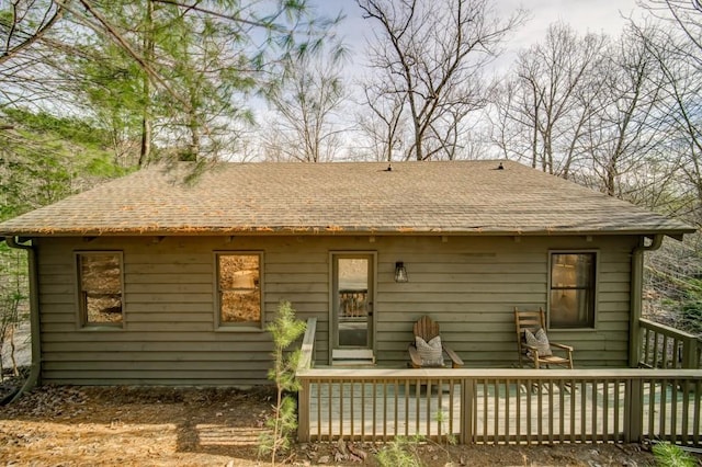 242 Buckskull Hollow Dr, Jasper, GA 30143 - back of house with a deck and a shingled roof