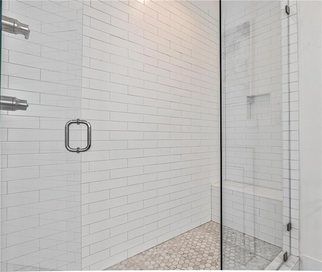 bathroom with walk in shower