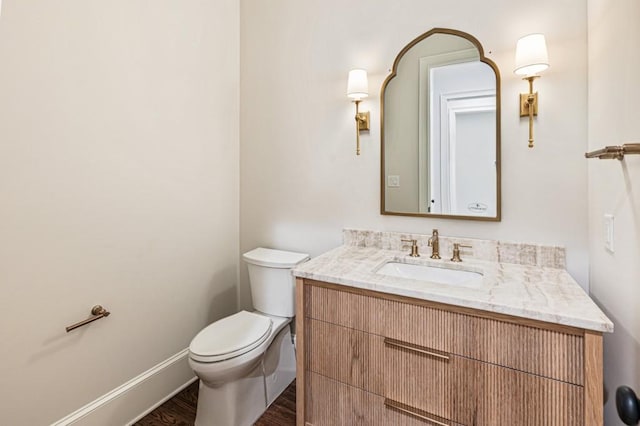 1960 Drummond Pond Rd, Milton, GA 30004 - half bathroom with vanity and wood finished floors