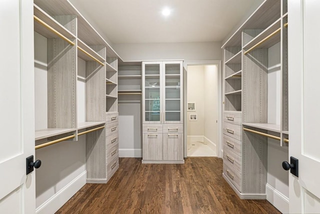 1960 Drummond Pond Rd, Milton, GA 30004 - walk in closet featuring dark wood-style floors