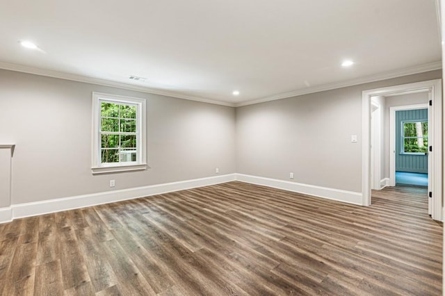 1960 Drummond Pond Rd, Milton, GA 30004 - empty room featuring wood finished floors, recessed lighting, and crown molding
