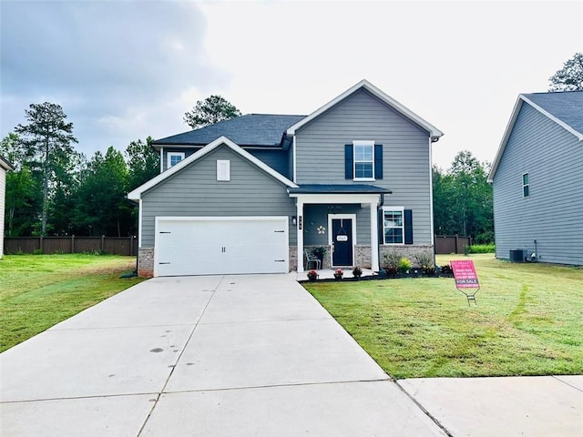 135 Softwood Ct, Dawsonville, GA 30534 - traditional home with concrete driveway and a garage