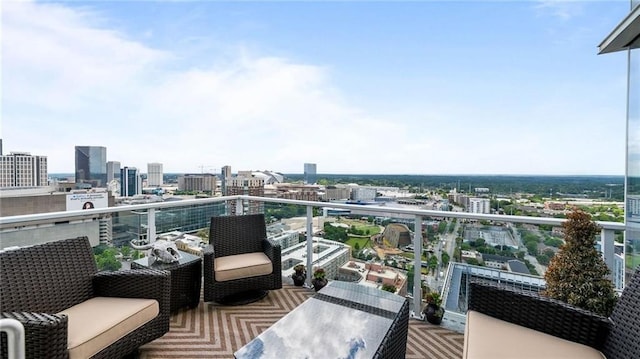 45 Ivan Allen Jr Blvd NW Unit 2705, Atlanta, GA 30308 - balcony featuring a view of city