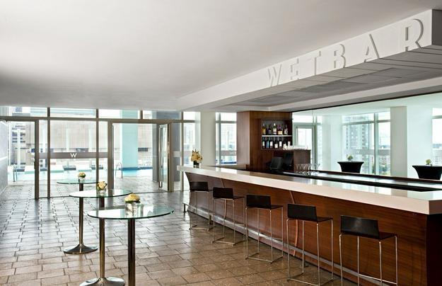 45 Ivan Allen Jr Blvd NW Unit 2705, Atlanta, GA 30308 - welcome area with bar