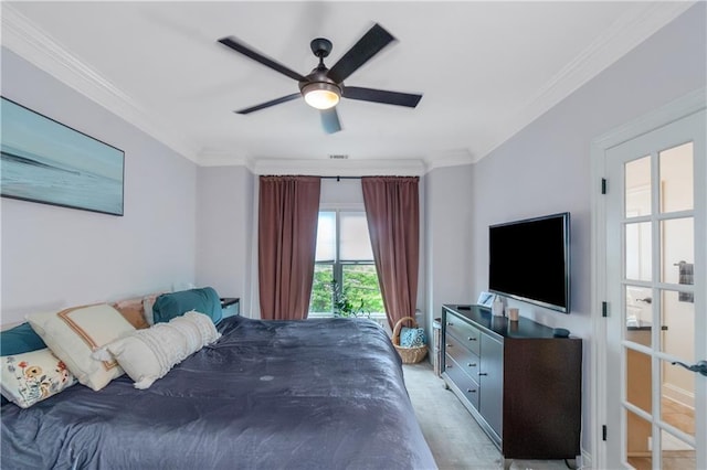 1786 Dekalb Ave NE, Atlanta, GA 30307 - bedroom featuring ornamental molding and ceiling fan
