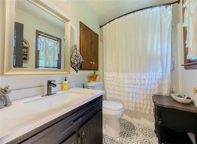 3769 Bay Creek Church Rd, Loganville, GA 30052 - full bath with toilet, vanity, and tile patterned floors