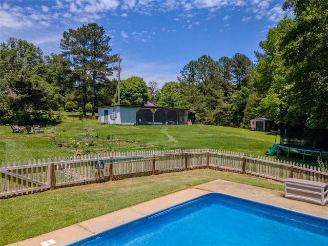 3769 Bay Creek Church Rd, Loganville, GA 30052 - view of pool with a trampoline