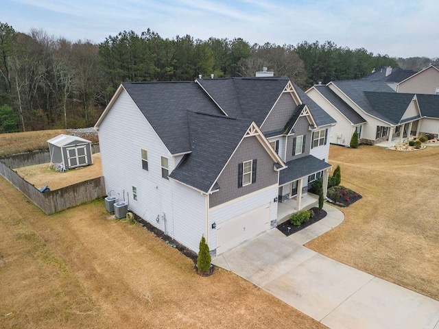 birds eye view of property