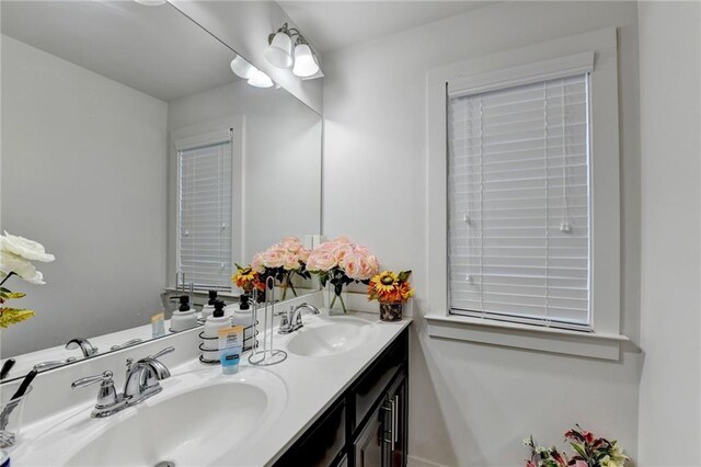 bathroom featuring vanity