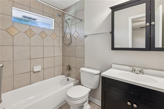 1231 Sanden Ferry Dr, Decatur, GA 30033 - bathroom with toilet,  shower combination, and vanity