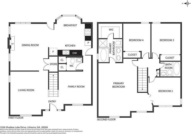 1056 Shadow Lake Dr, Lithonia, GA 30058 - view of property floor plan
