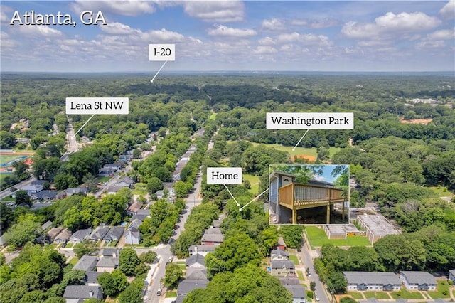 85 Ollie St, Atlanta, GA 30314 - bird's eye view of a forest