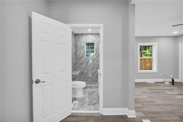 85 Ollie St, Atlanta, GA 30314 - bathroom with a marble finish shower and recessed lighting