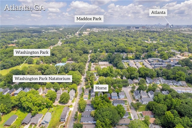 85 Ollie St, Atlanta, GA 30314 - aerial view of residential area