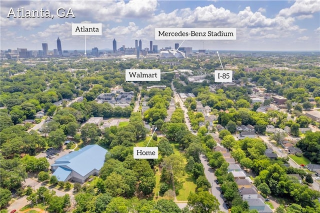 85 Ollie St, Atlanta, GA 30314 - aerial view of skyline