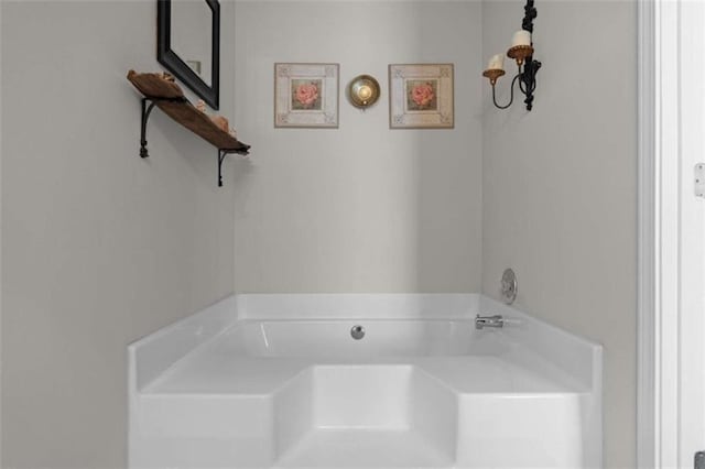 bathroom featuring a bath