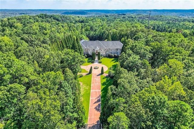9620 Cedar Grove Rd, Chattahoochee Hills, GA 30213 - view from above of property with a forest
