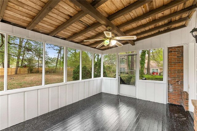 2694 Hickory Valley Dr, Snellville, GA 30078 - unfurnished sunroom featuring a ceiling fan and healthy amount of natural light