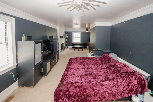 1120 Carl Bethlehem Rd, Winder, GA 30680 - bedroom featuring ornamental molding and carpet flooring