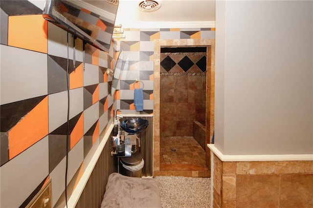 1120 Carl Bethlehem Rd, Winder, GA 30680 - full bathroom featuring a walk in shower