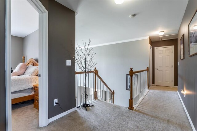 bedroom with ceiling fan and light carpet