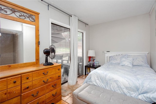 bedroom featuring access to outside