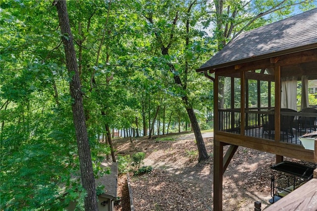 7875 Robin Rd, Cumming, GA 30041 - view of yard with a gazebo and a wooden deck