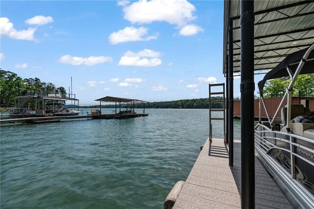 7875 Robin Rd, Cumming, GA 30041 - dock area featuring a water view