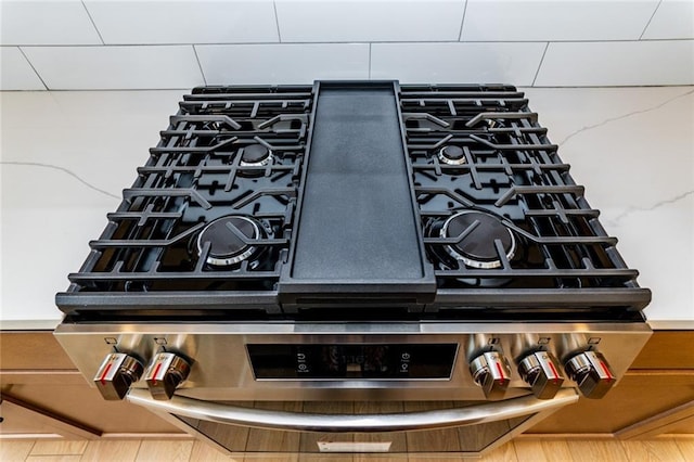 296 River Run Dr, Dallas, GA 30132 - kitchen view of stainless steel range with gas cooktop