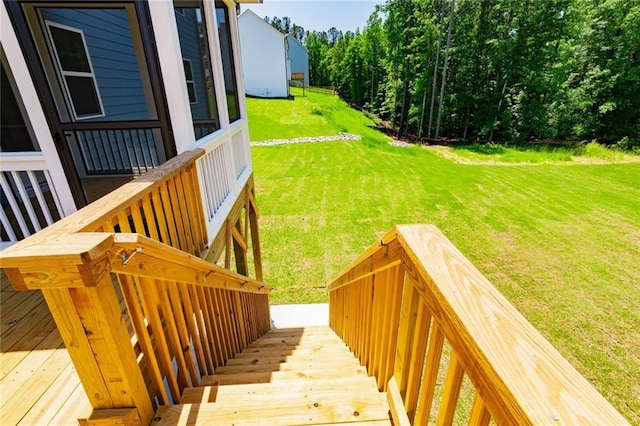 296 River Run Dr, Dallas, GA 30132 - deck with a yard