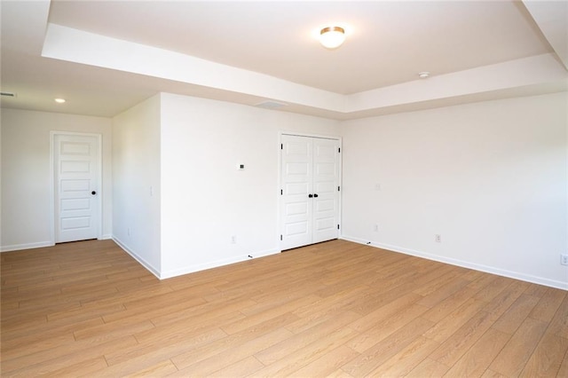 296 River Run Dr, Dallas, GA 30132 - spare room with baseboards, light wood finished floors, and recessed lighting