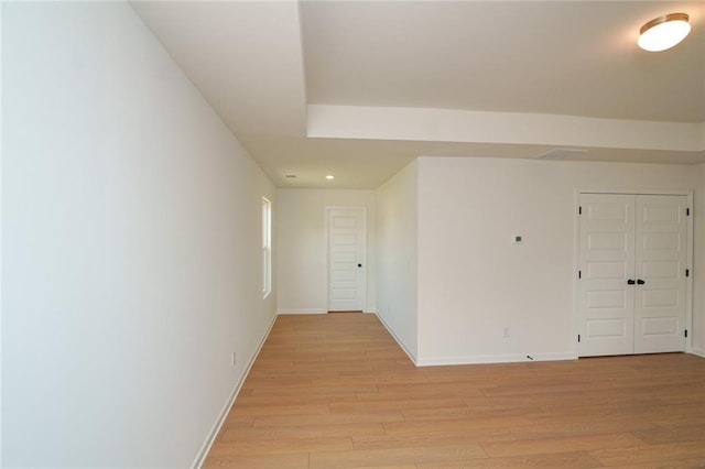 296 River Run Dr, Dallas, GA 30132 - hall with light wood finished floors, baseboards, and recessed lighting