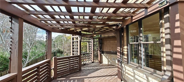 view of wooden terrace