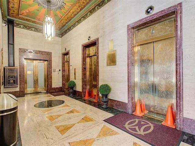 view of community lobby